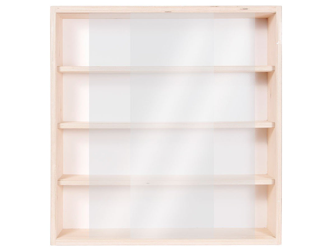 Alsino Sammlervitrine Setzkasten mit Scheibe Wandregal Holz Hängevitrine Deutsche Holzmanufaktur Min