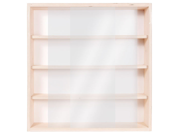 Alsino Sammlervitrine Setzkasten mit Scheibe Wandregal Holz Hängevitrine Deutsche Holzmanufaktur Min