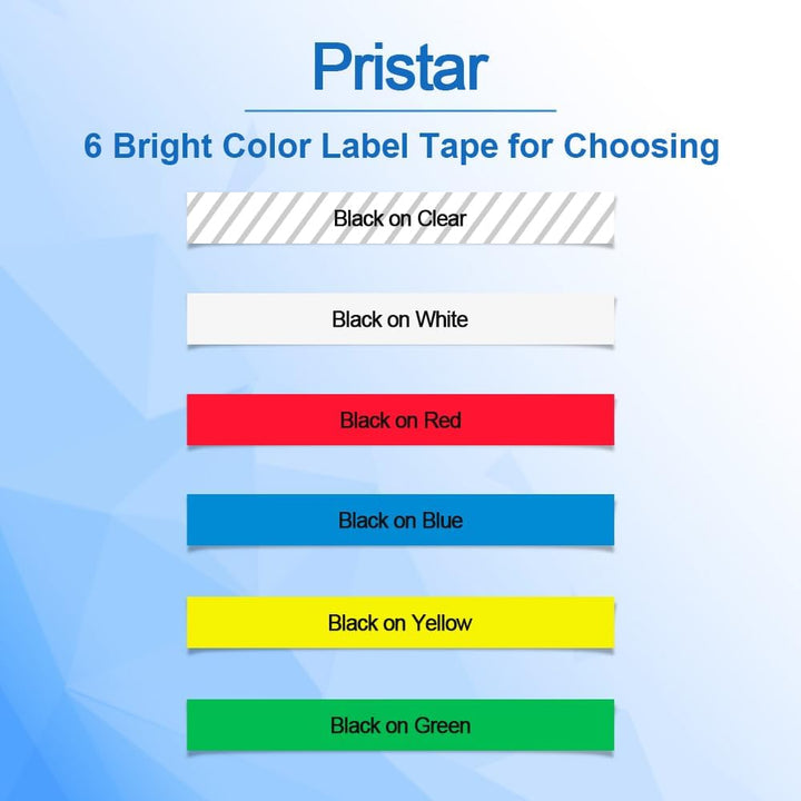 Pristar Schriftband Kompatibel für Dynmo 200B XR LT-100H LT-100T LT100-H LT-110T QX50 XM 2000 80 Kom
