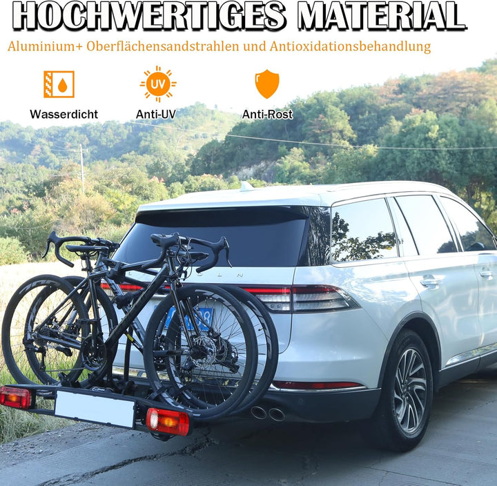 Rahmenhalter für Fahrradträger 3 Stück 25CM+32CM+45CM Länge, Universal Fahrradrahmenhalter Abschlies