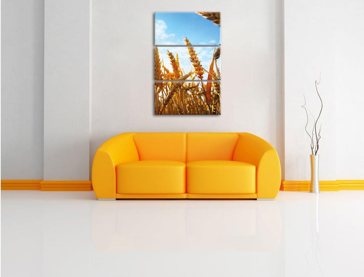 Pixxprint Ruhige See im Nebel als Leinwandbild/Grösse: 3 Teilig (120x80) / Wandbild/Kunstdruck/ferti