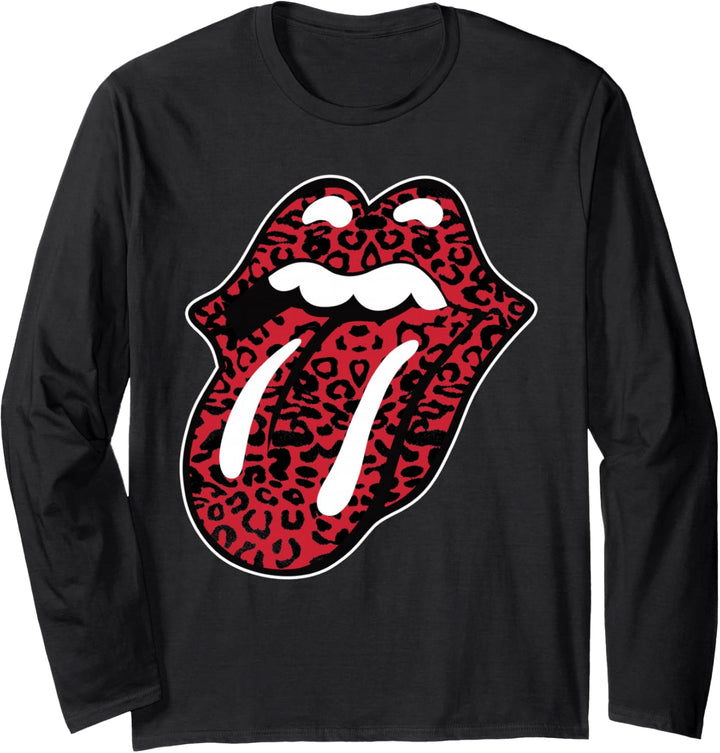 Offizielle Rolling Stones Leopardenzunge Langarmshirt