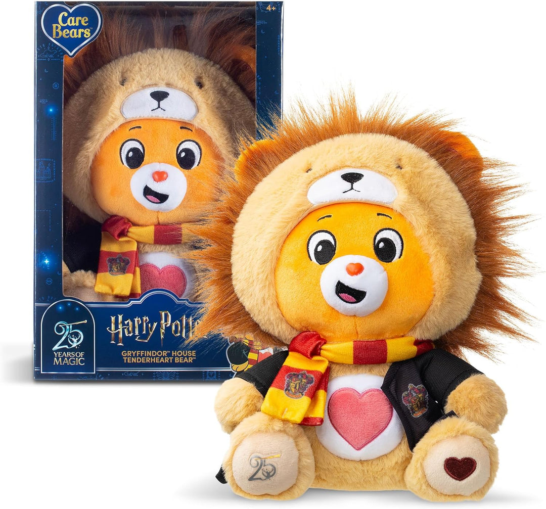Care Bears x Harry Potter Gryffindor Tenderheart Bear 30cm Hoodie-Plüsch – Premium-Hogwarts-Haus-Sam