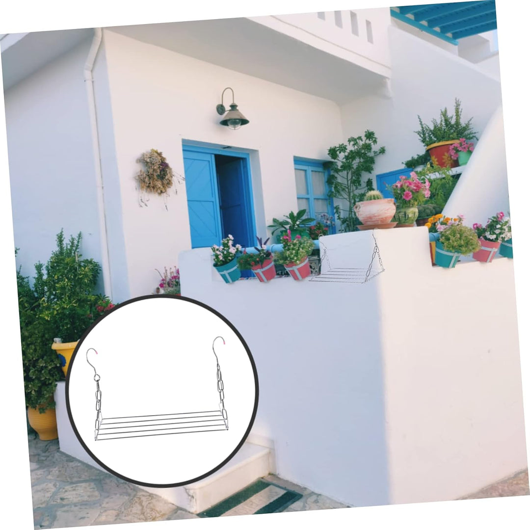 HOMSFOU Balcony Drying Rack Vielseitiger Wäscheständer Für Socken Schuhe Und Kleidung Platzsparend U