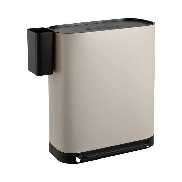 SVITA MLT2X30 Mülleimer Treteimer Abfalleimer 60l 2 Fächer freistehend mit Deckel inkl. Inneneimer T