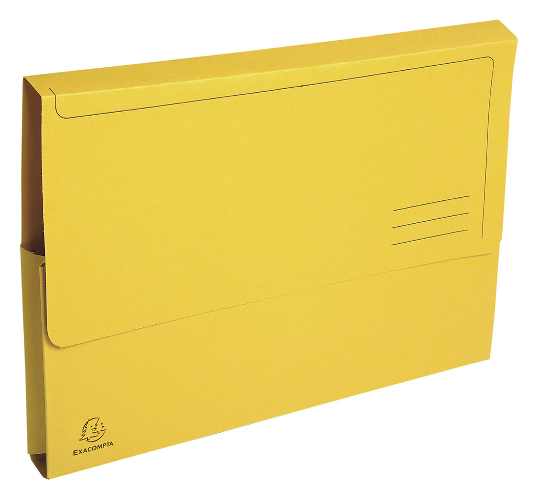 Exacompta 47679E 50er Pack Recycling-Aktenmappen Forever mit Verschlussklappe für DIN A4 Blauer Enge