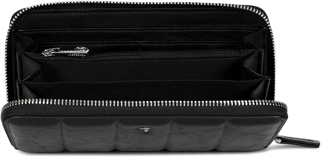 Damen Brieftasche TRUSSARDI D SCHWARZ 75W003559Y09998.K299 Dünen Geldbörse Ziparound gross schwarz N