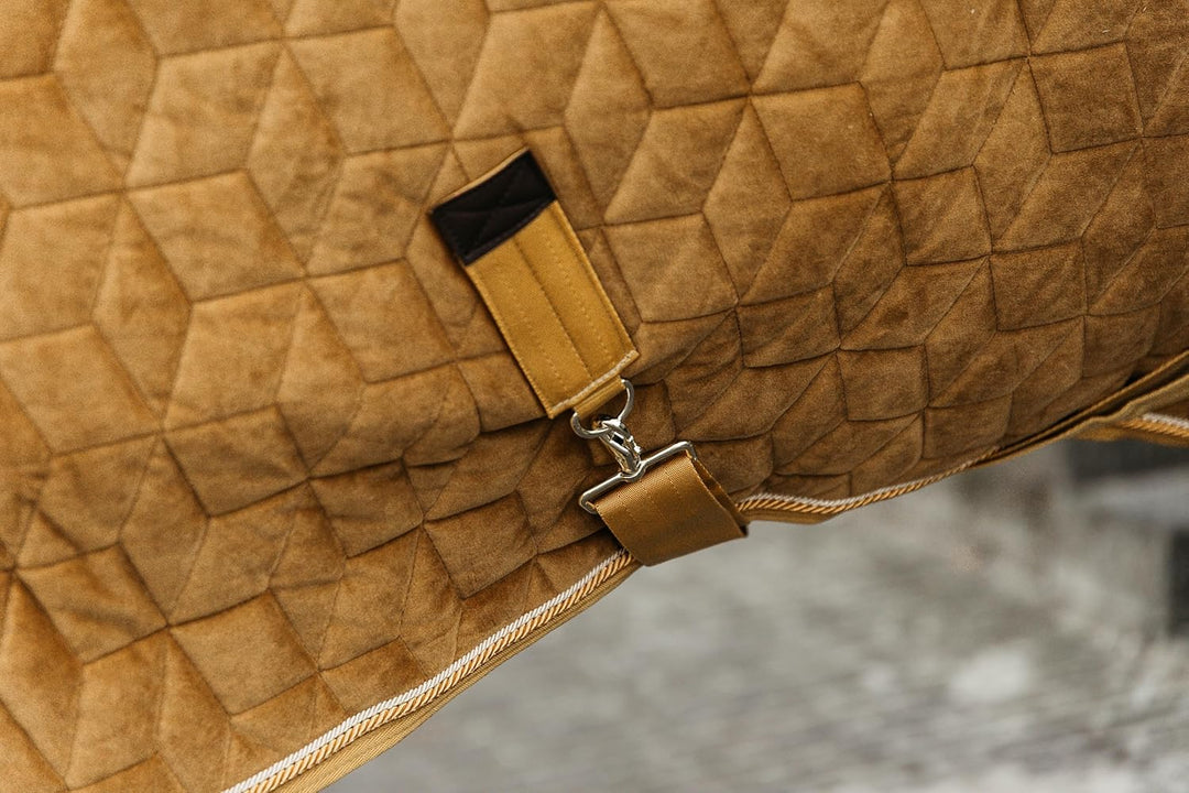 Kentucky Horsewear Show Rug Velvet Turnierdecke, Grösse:125, Farbe:Mustard 125 Mustard, 125 Mustard