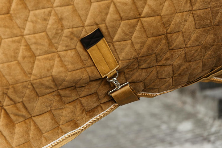 Kentucky Horsewear Show Rug Velvet Turnierdecke, Grösse:125, Farbe:Mustard 125 Mustard, 125 Mustard