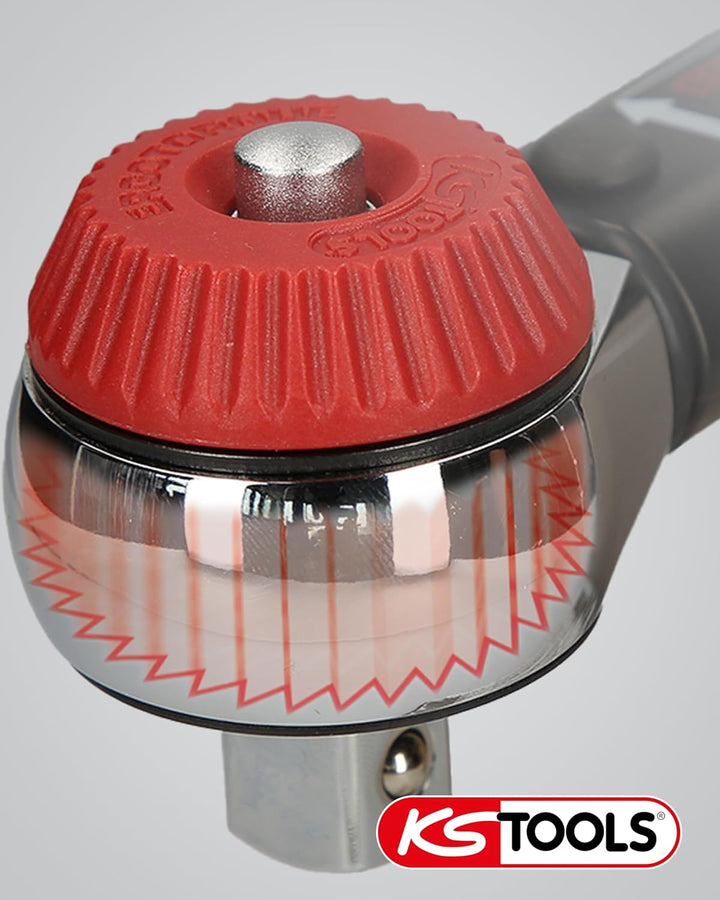 KS Tools 516.1422 3/8" ERGOTORQUEprecision Ratschen-Drehmomentschlüssel Drehknopf, 10-50Nm