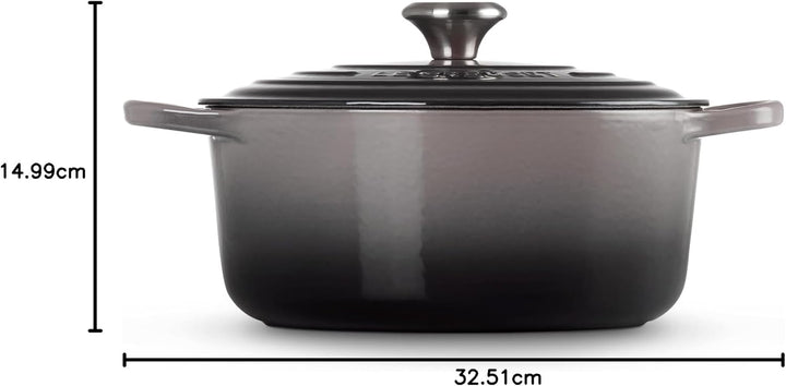 Le Creuset Signature Gusseisen-Bräter mit Deckel, Ø 26 cm, Rund, Für alle Herdarten und Induktion ge