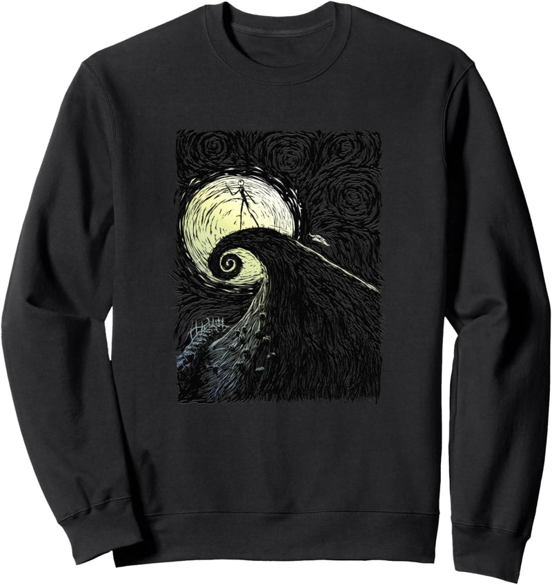 Disney The Nightmare Before Christmas Spirale Hill Portrait Sweatshirt