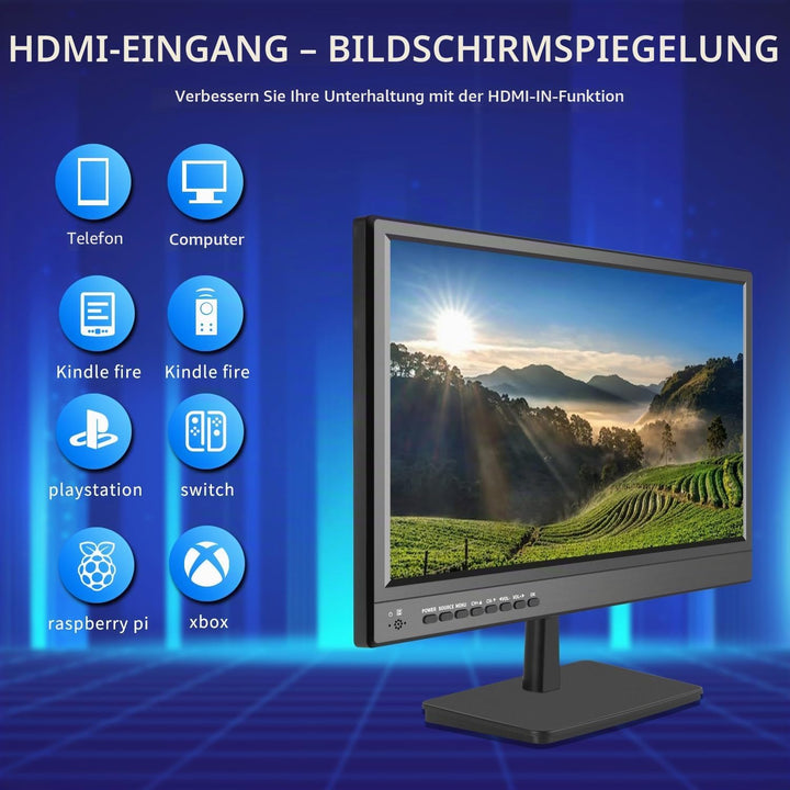 TV 17 Zoll,Small TV-Built Digital Tuner Receiver-HDMI-USB Input,(Perfect for Camping, Motorhome/Truc