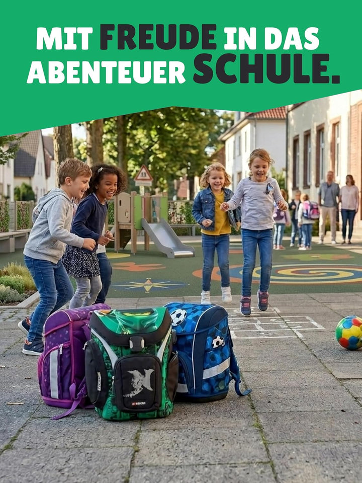 Lego Schulranzen-Set Ninjago Explorer 10 TLG. mit Federmappe, Brotzeit-Dose, Trink-Flasche, Sporttas