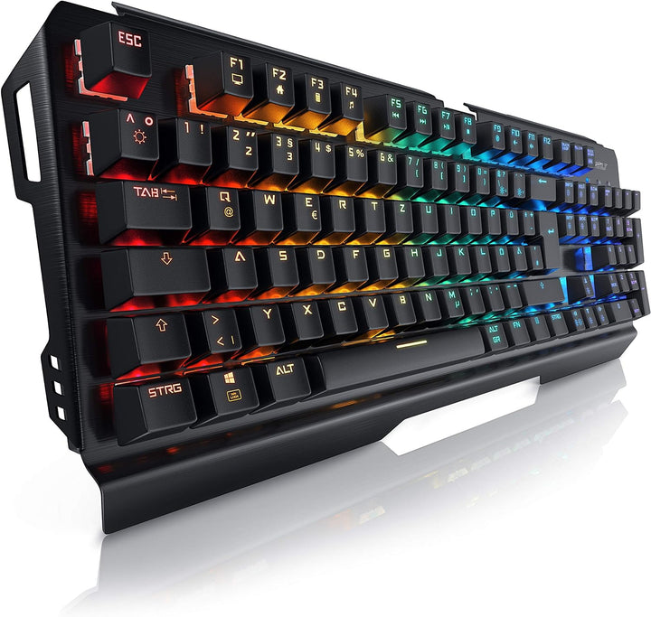Titanwolf Gaming Set - mechanische Tastatur ALUMAR MMO 10800dpi Gaming Maus Specialist XXL Mauspad S