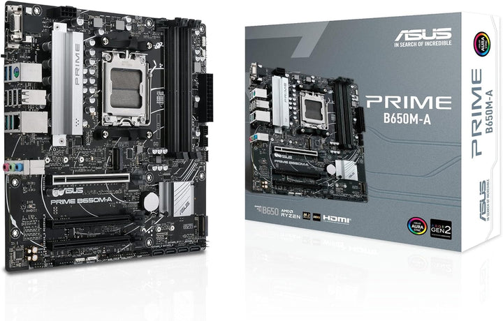 ASUS Prime B650M-A CSM Mainboard Sockel AMD AM5 (Ryzen 7000, micro-ATX, DDR5 Speicher, PCIe 5.0, WiF
