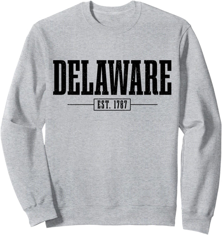 Delaware Est. 1787 Vintage USA Amerika Souvenir Sweatshirt