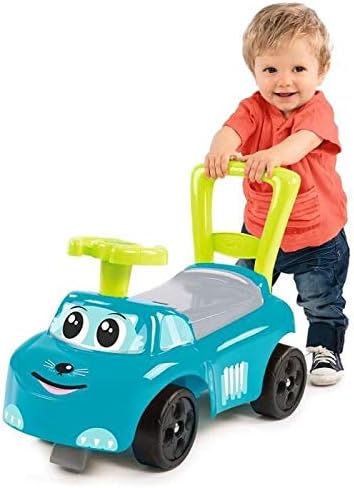 Smoby - Mein erstes Auto Rutscherfahrzeug - Kinderfahrzeug mit Staufach und Kippschutz, für drinnen