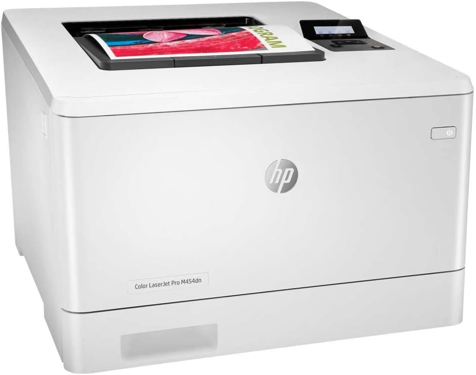 HP Color LaserJet Pro M454dn Farblaserdrucker (Laserdrucker, LAN, Duplex, Airprint) weiss Drucker LA