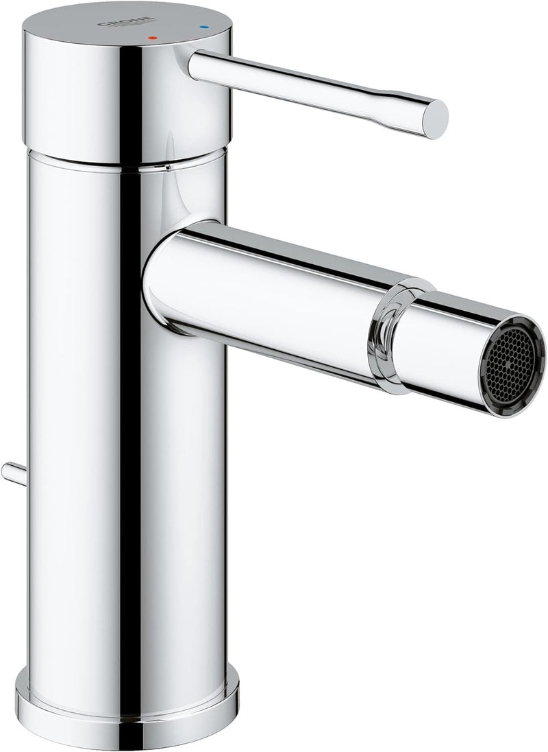 GROHE Essence New - Einhand-Bidetbatterie (Bedienungshebel aus Metall, mit Temperaturbegrenzer, Kuge