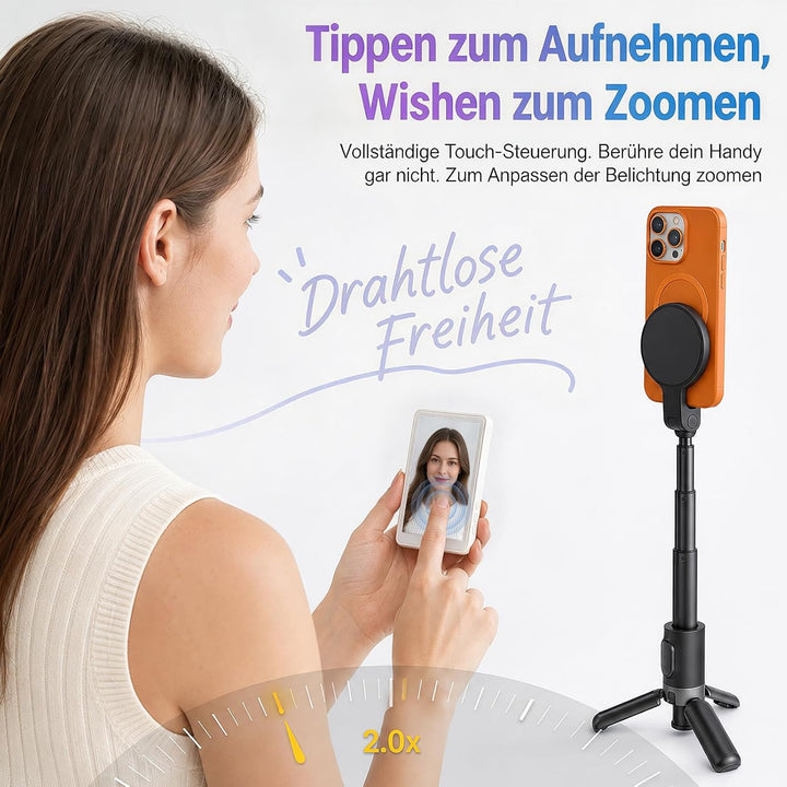 Beinhome Touchscreen Selfie Monitor für iPhone 7-17 (Weiss), Weiss