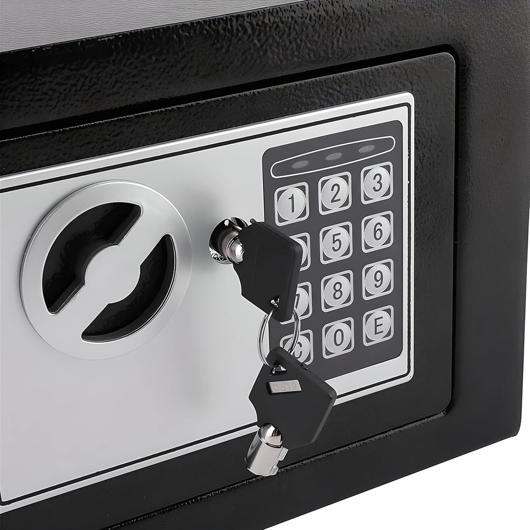Retoo Tresor für Zuhause, Kleiner Elektronischer Safe, Möbeltresor 17 x 23 x 17 cm, Batteriebetriebe