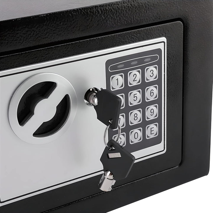 Retoo Tresor für Zuhause, Kleiner Elektronischer Safe, Möbeltresor 17 x 23 x 17 cm, Batteriebetriebe