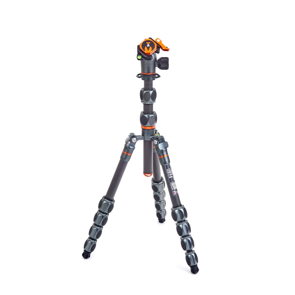 3 Legged Thing Pro Range 2.0 Leo 2.0 Reisestativsystem aus Carbon – Verstellbares Kamerastativ mit 3