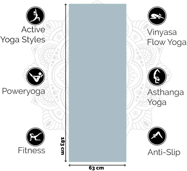 Love Generation - Dicke Yoga Matte Mintblau, Mintblau