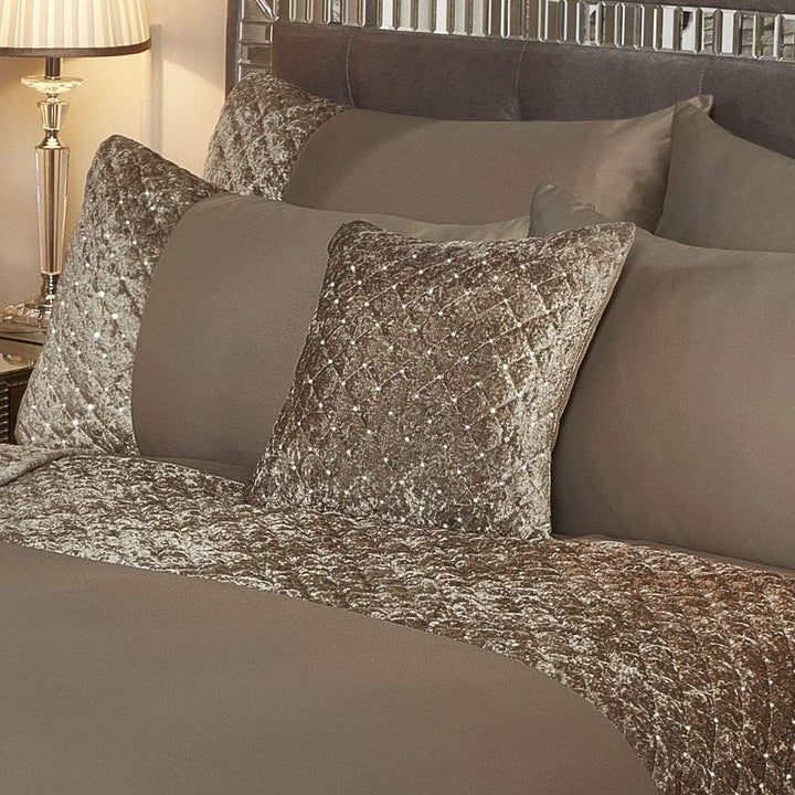 Emma Barclay Glamour Bettwäsche-Set für Doppelbett, Nerz, Polyester, Mink Doppelbett Mink, Doppelbet
