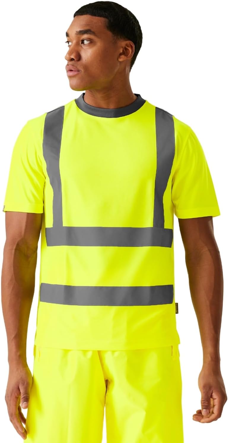 Regatta Professional Sicherheits-T-Shirt für Herren mit hoher Sichtbarkeit M Gelb, M Gelb