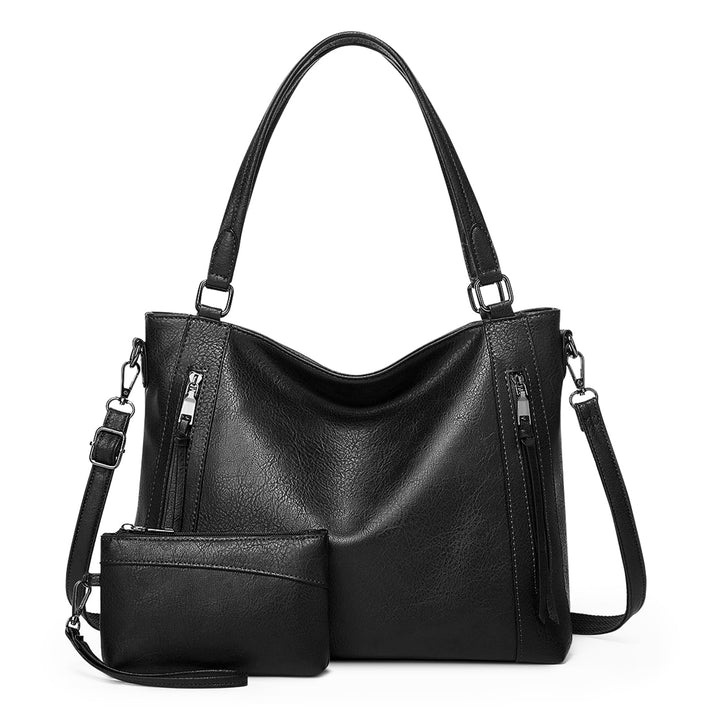 VINBAGGE Damen Handtasche Leder Henkeltasche Top Griff Tasche Vintage Weiches Umhängetasche Schulter