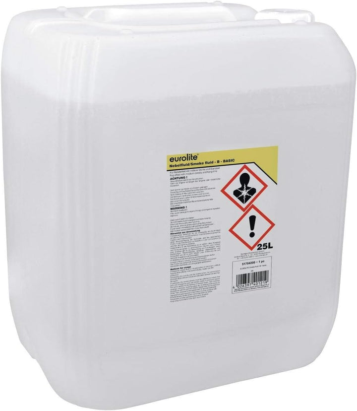 Eurolite Smoke Fluid -B- Basic 25 Liter | Nebelfluid für Nebelmaschinen | Mittlere Dichte und Standz