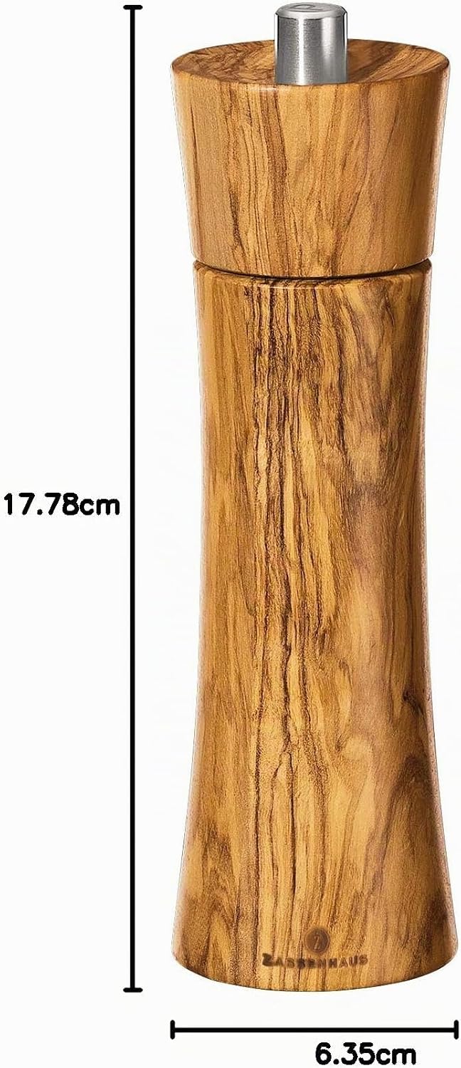 Zassenhaus Salzmühle Frankfurt 18cm Olivenholz Olivenholz 18 cm Salzmühle, Olivenholz 18 cm Salzmühl