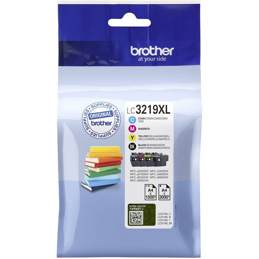 Brother Tinte Kombi-Pack LC-3219XLVALDR Original, Cyan, Standard Single, Single