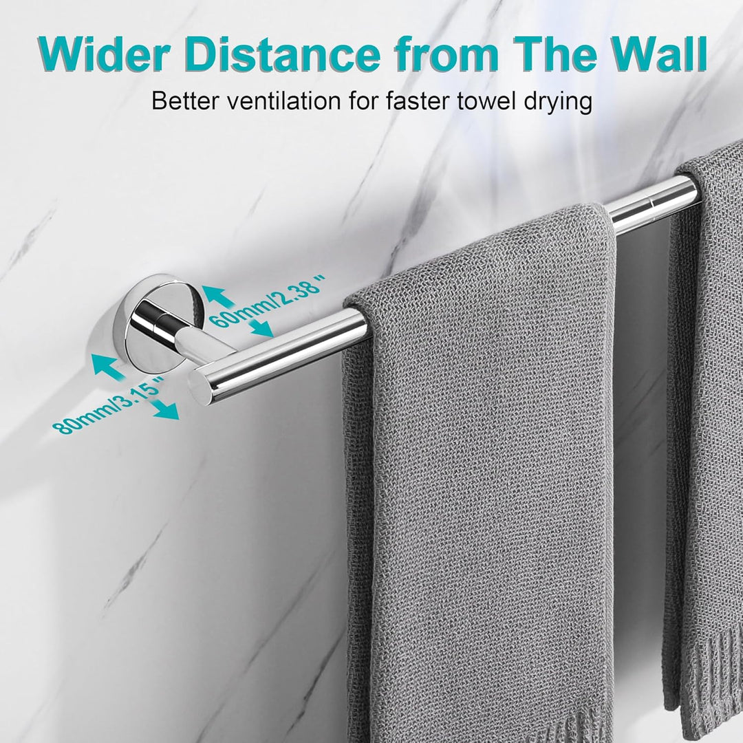 SAYAYO Handtuchhalter 60CM Wand Gästehandtuchhalter Wandmontage Edelstahl Handtuchstange Badetuchhal