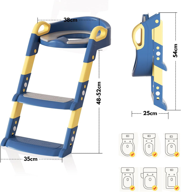 toilettensitz kinder mit treppe Toiletten Training faltbar und Tragbar Tritthocker für Kinder oder U