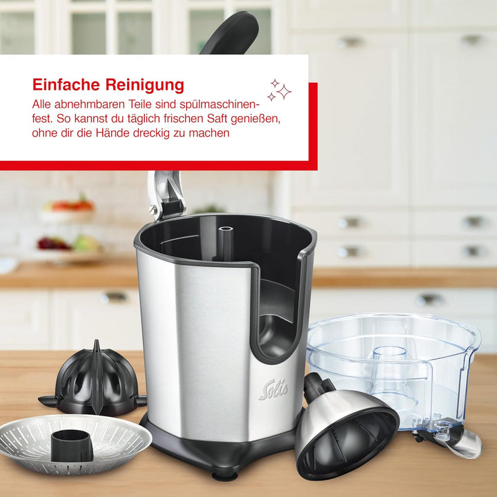 Solis Citrus Juicer 8453 Zitruspresse Elektrisch - Zitronenpresse - Orangenpresse - Einfache Startau