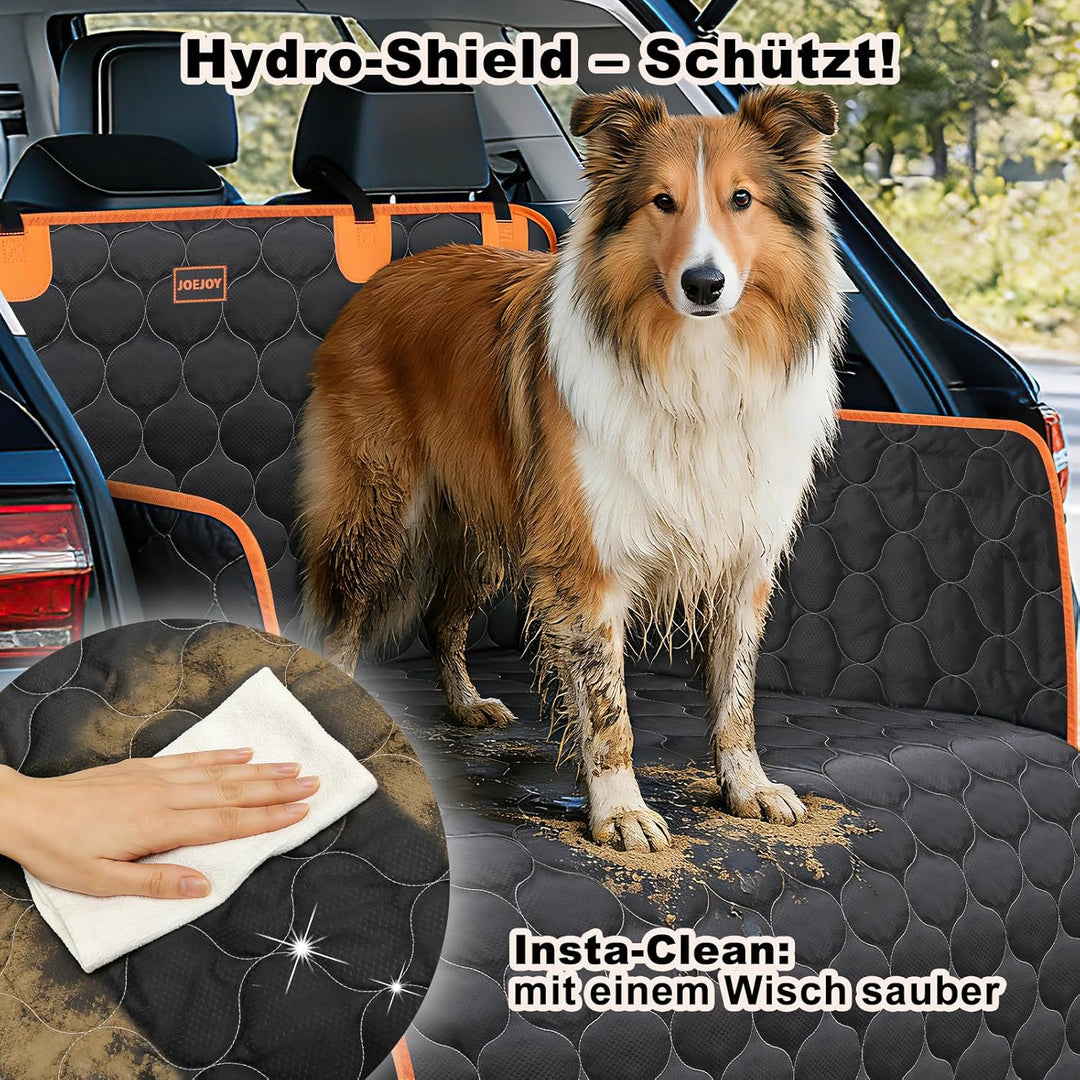 JOEJOY Kofferraumschutz für Hunde mit Seitenschutz, Universale Hundedecke Auto Kofferraum mit Ladeka