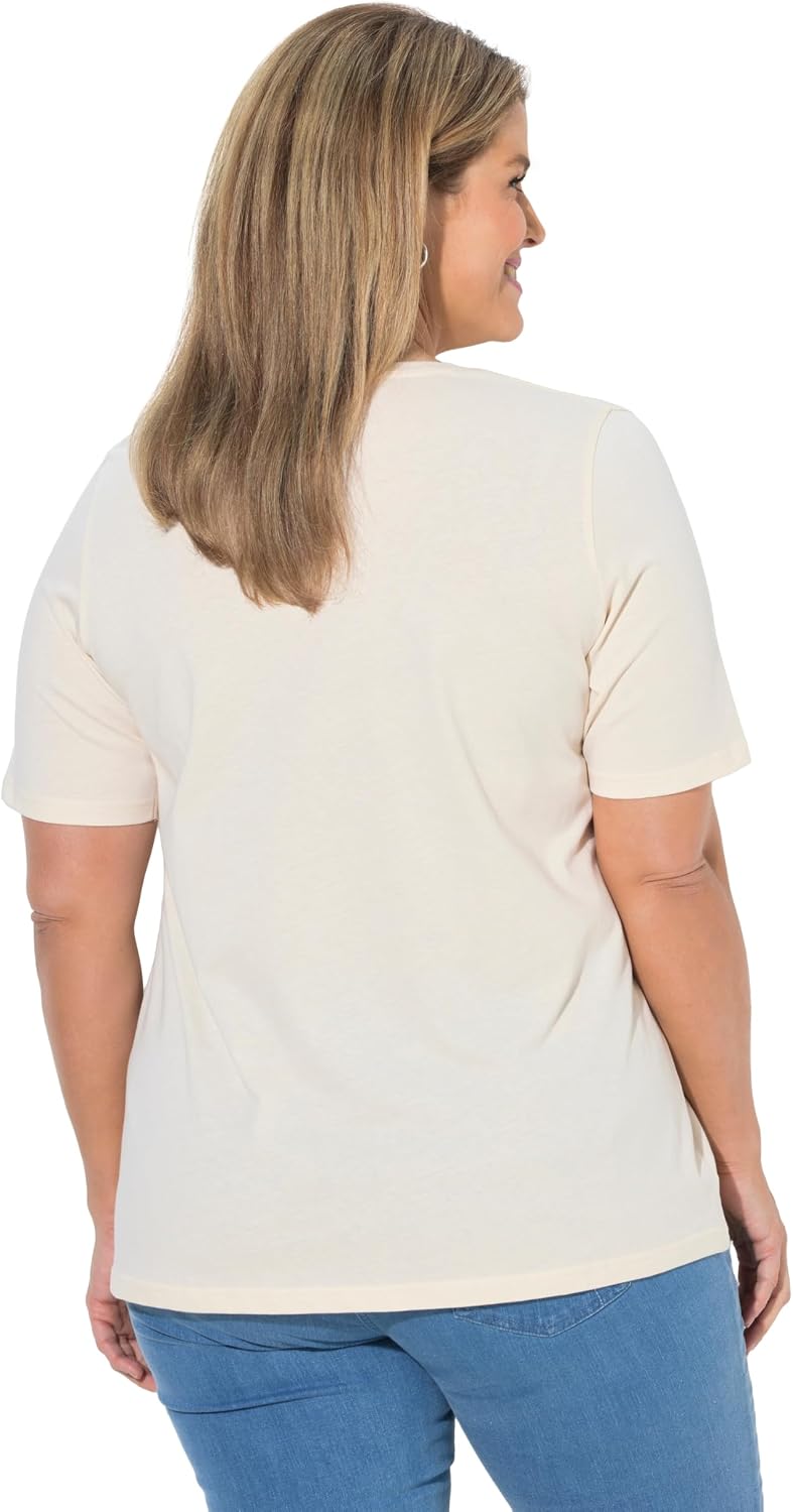 Ulla Popken Damen Shirt 46-48 Denimblau, 46-48 Denimblau
