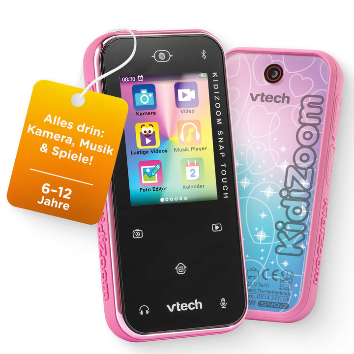 Vtech 80-549254 KidiZoom Snap Touch pink Kinderkamera,