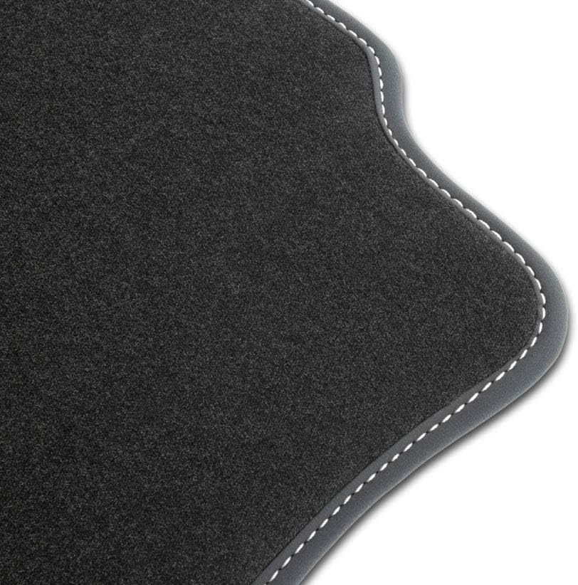 M MOTOS Velours Premium fussmatten Auto kompatibel mit Porsche Cayenne I 2002-2010 - Premium, Matt,