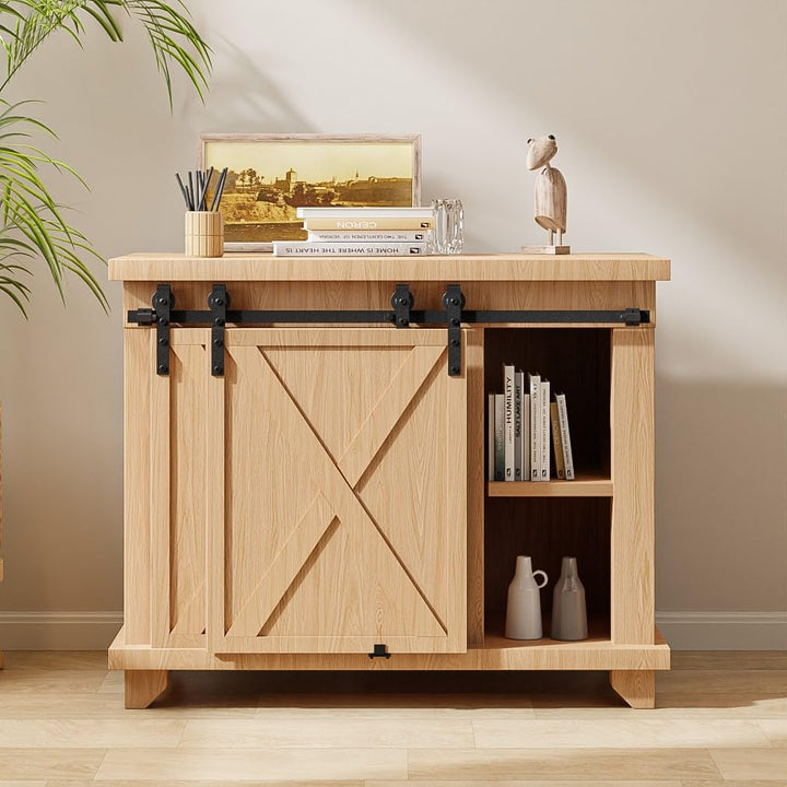 Mini Schiebetür Komplettset Schiebetürbeschlag 122cm Laufschiene mit Rollen Schiebetürsystem für Byp