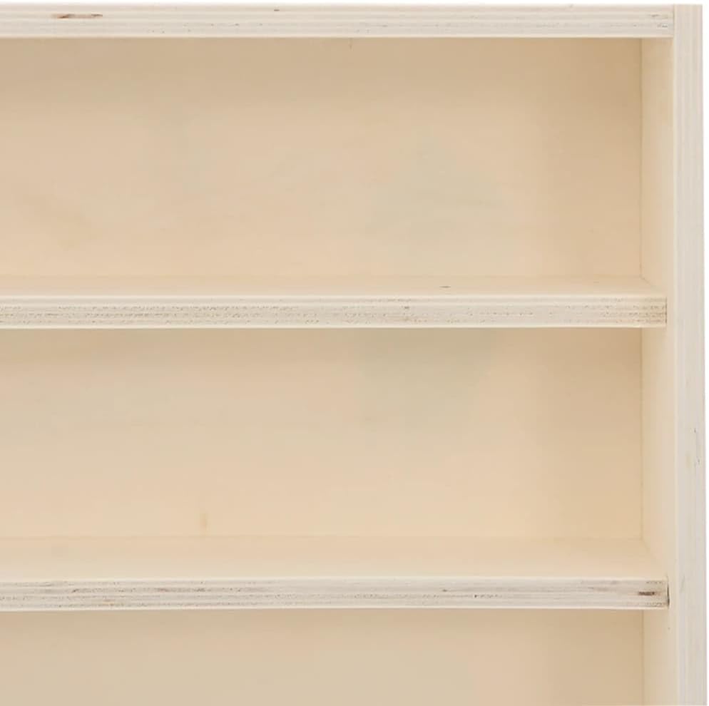 vidaXL Sammlervitrine aus Holz mit 6 Regalen, Wandvitrine für Wohnzimmer Esszimmer Schlafzimmer, Wan