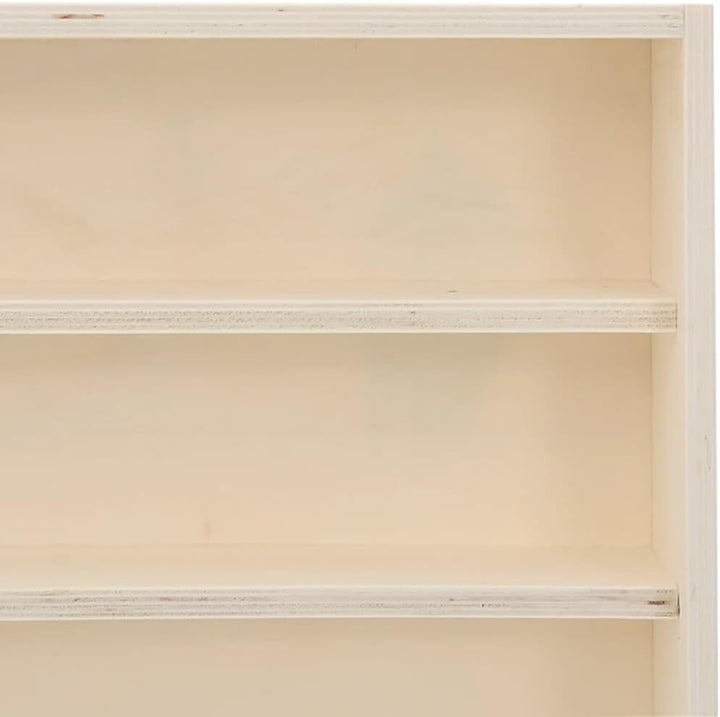 vidaXL Sammlervitrine aus Holz mit 6 Regalen, Wandvitrine für Wohnzimmer Esszimmer Schlafzimmer, Wan