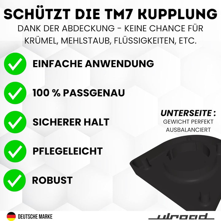 WAAGEN PLATTE passend für Thermomix TM7 Wiegeplatte Waage Abdeckung Zubehör verwandelt TM7 zur Platt