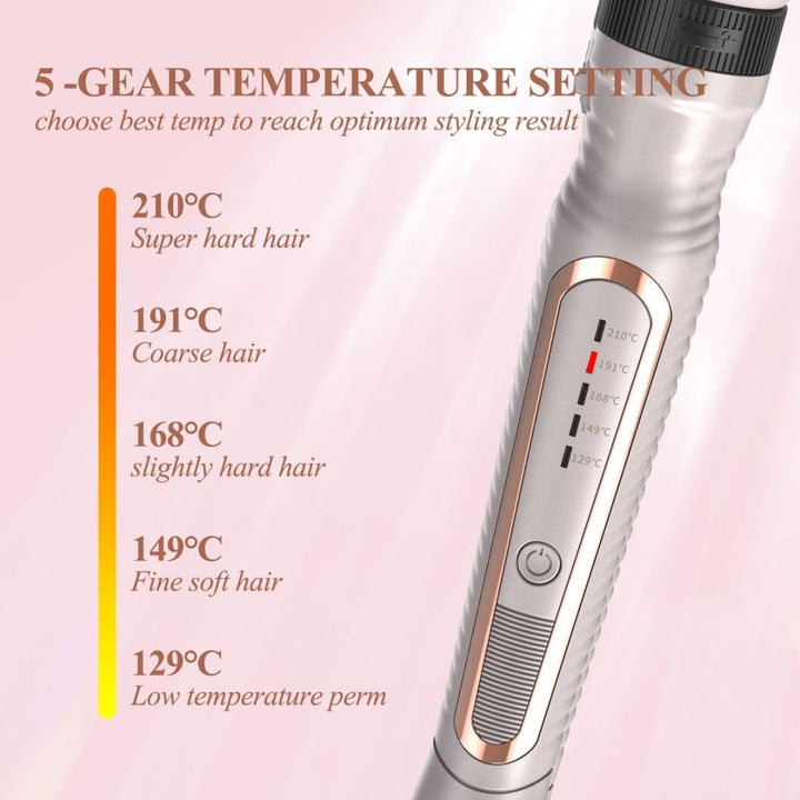 K&K Pro Thermobürsten-Set, Negativ-Ionen-Thermo-Rundbürste, Dual-Voltage-beheizter Rundbürsten-Style