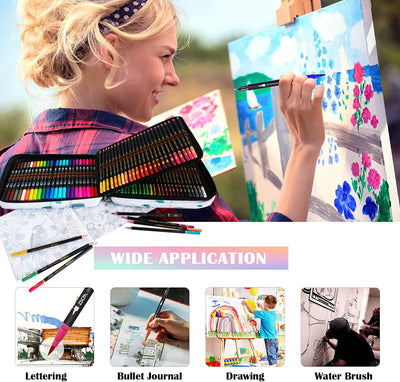 YJYHART Aquarellstifte Pinsel Marker Stifte Set,Filzstifte Doppelseitig,Buntstifte Professionell Zei