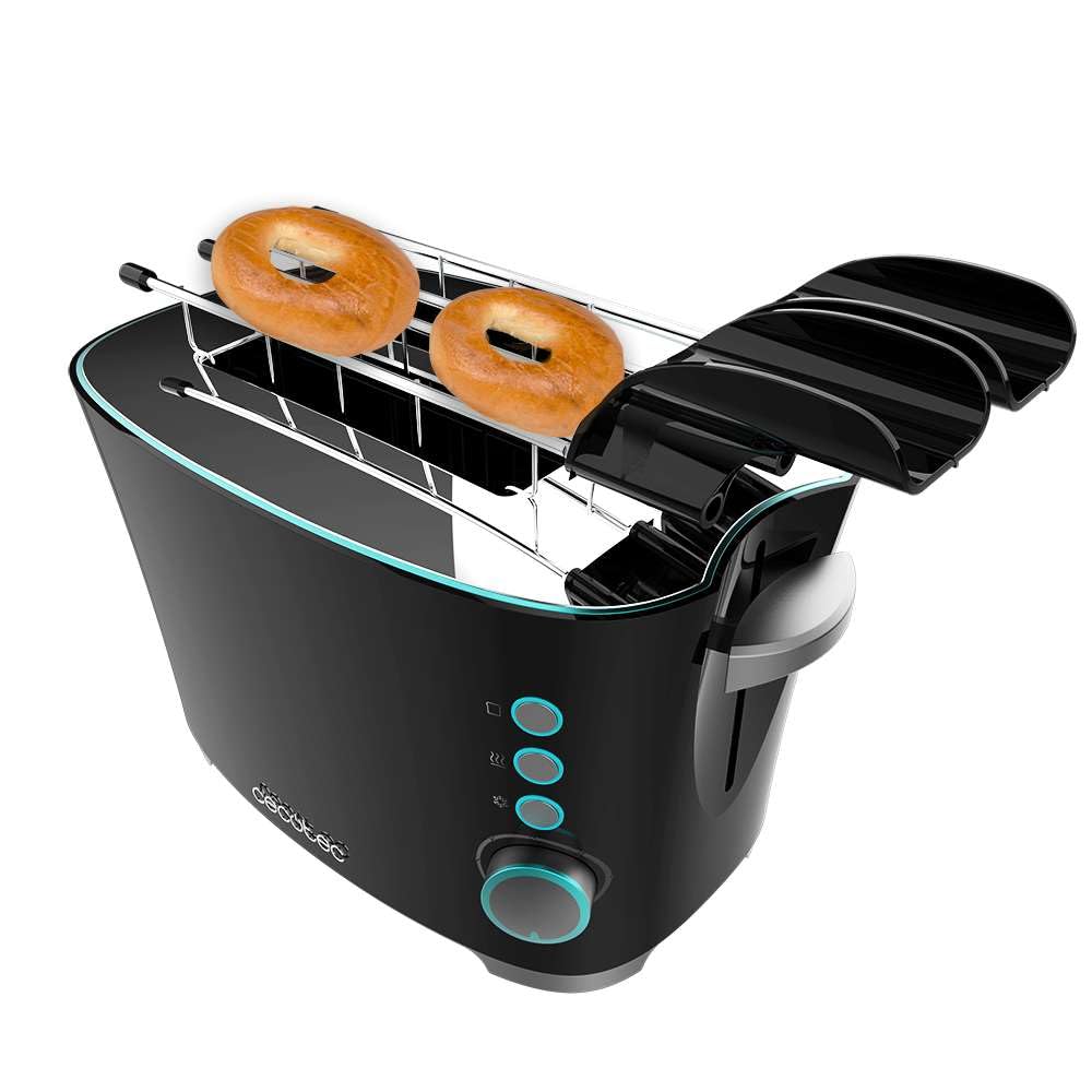 Cecotec Toaster Toast&Taste Double B, 650W Leistung, Doppel-Schlitz für 2 Toasts, Automatische Absch