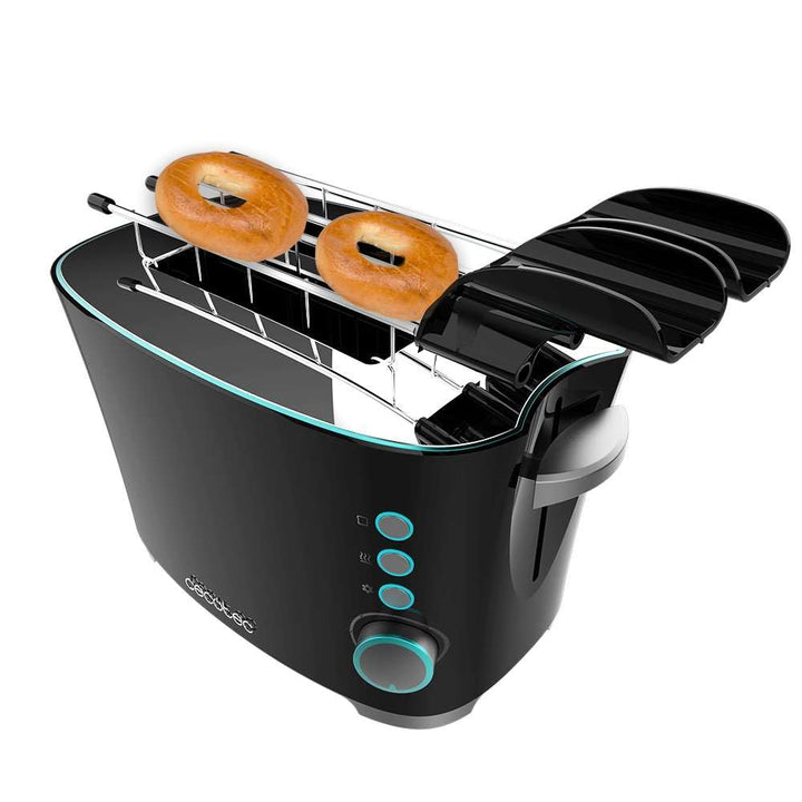 Cecotec Toaster Toast&Taste Double B, 650W Leistung, Doppel-Schlitz für 2 Toasts, Automatische Absch